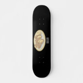 Cannoli cartoon illustratie persoonlijk skateboard (Voorkant)