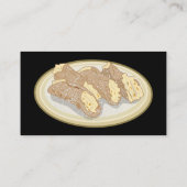 Cannoli cartoon illustratie visitekaartje (Achterkant)