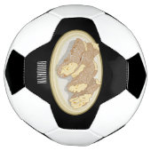 Cannoli cartoon illustratie voetbal (Gedraaid)