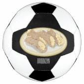 Cannoli cartoon illustratie voetbal (Voorkant)