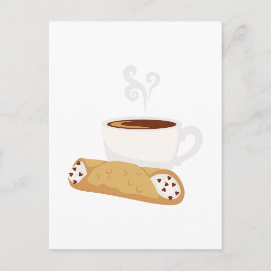 Cannoli & Coffee Briefkaart (Voorkant)