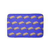 Cannoli (helderblauwe achtergrond) badmat (Voorkant)