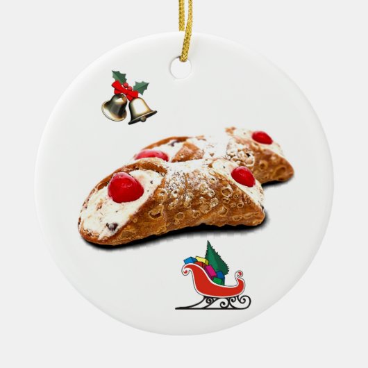 Cannoli Keramisch Ornament (Voorkant)