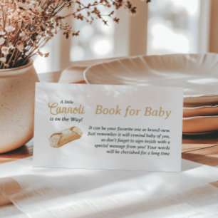 Cannoli Neutraal Beige Italiaans Babyboek Voor Bab Informatiekaartje
