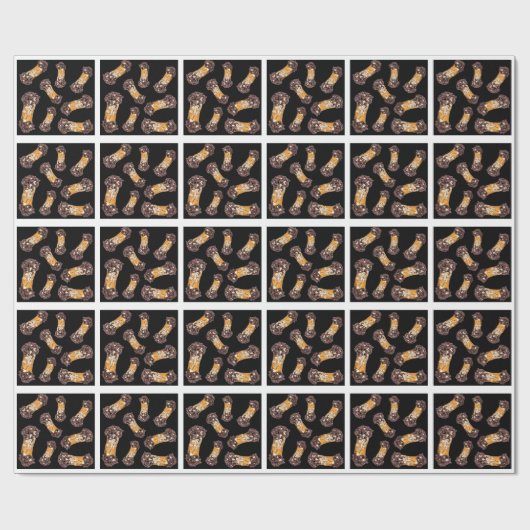 Cannoli patroon cadeaupapier (Vlak)