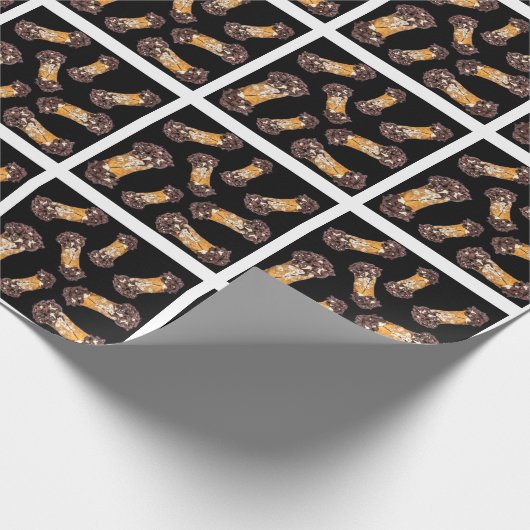 Cannoli patroon cadeaupapier (Hoek)