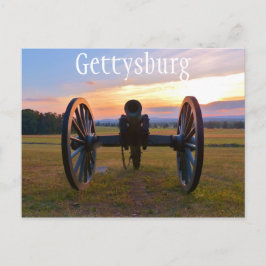 Cannon at Sunset, Gettysburg NMP Briefkaart