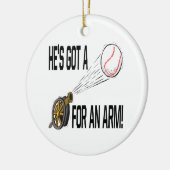 Cannon Ball Keramisch Ornament (Links)