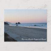 Cannon Beach AM, Cannon Beach, Oregon at Sunset Briefkaart (Voorkant)