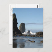 Cannon Beach and Haystack Rock wrapping paper Briefkaart (Voorkant / Achterkant)