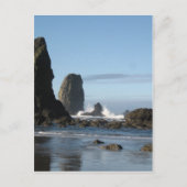 Cannon Beach and Haystack Rock wrapping paper Briefkaart (Voorkant)