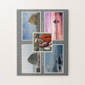 Cannon Beach Custom Family Foto Oregon Jigzaag Puz Legpuzzel (Verticaal)