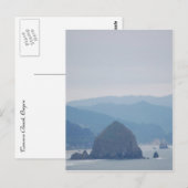 Cannon Beach Haystack in de mist Briefkaart (Voorkant / Achterkant)