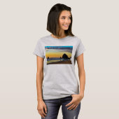 Cannon Beach - Haystack Rock in sunset T-shirt (Voorkant volledig)