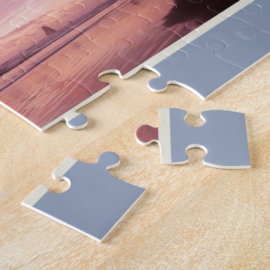 Cannon Beach Haystack Rock Oregon Jigsee Puzzle Legpuzzel (Zijkant)