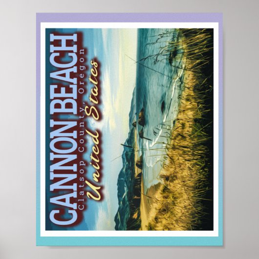 CANNON BEACH - HAYSTACK ROCK - OREGON USA POSTER (Voorkant)