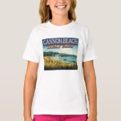 CANNON BEACH - HAYSTACK ROCK - OREGON USA T-SHIRT (Voorkant)