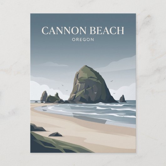 Cannon Beach Oregon Briefkaart (Voorkant)