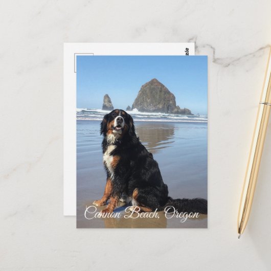 Cannon Beach Oregon Briefkaart (Voorkant / Achterkant in situ)