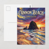 Cannon Beach Oregon Briefkaart (Voorkant / Achterkant)