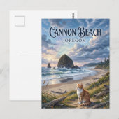 Cannon Beach Oregon Briefkaart (Voorkant / Achterkant)