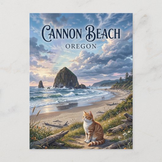 Cannon Beach Oregon Briefkaart (Voorkant)