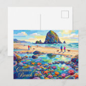 Cannon Beach Oregon Briefkaart (Voorkant / Achterkant)
