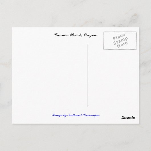 Cannon Beach, Oregon Briefkaart (Achterkant)