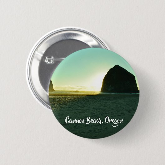 Cannon Beach Oregon Button (Voorkant /achterkant)
