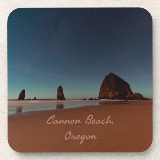 Cannon Beach Oregon Haystack Bier Onderzetter (Voorkant)