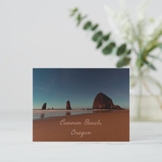 Cannon Beach Oregon Haystack Briefkaart (Staand voorkant)