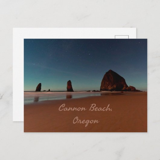 Cannon Beach Oregon Haystack Briefkaart (Voorkant / Achterkant)