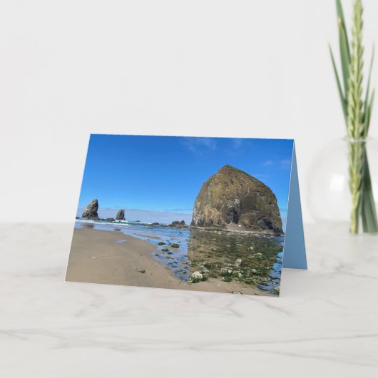 Cannon Beach Oregon Haystack Kaart (Voorkant)