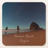 Cannon Beach Oregon Haystack Kartonnen Onderzetters (Voorkant)