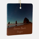 Cannon Beach Oregon Haystack Keramisch Ornament (Rechts)