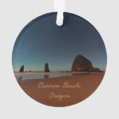 Cannon Beach Oregon Haystack Ornament (achterkant)