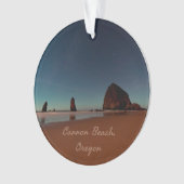 Cannon Beach Oregon Haystack Ornament (voorkant)