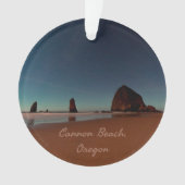 Cannon Beach Oregon Haystack Ornament (voorkant)