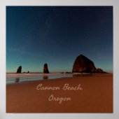 Cannon Beach Oregon Haystack Poster (Voorkant)