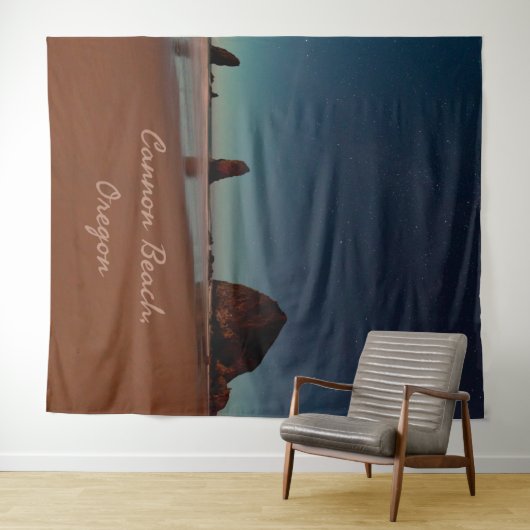 Cannon Beach Oregon Haystack Rock Wandkleed (In Situ (horizontaal))