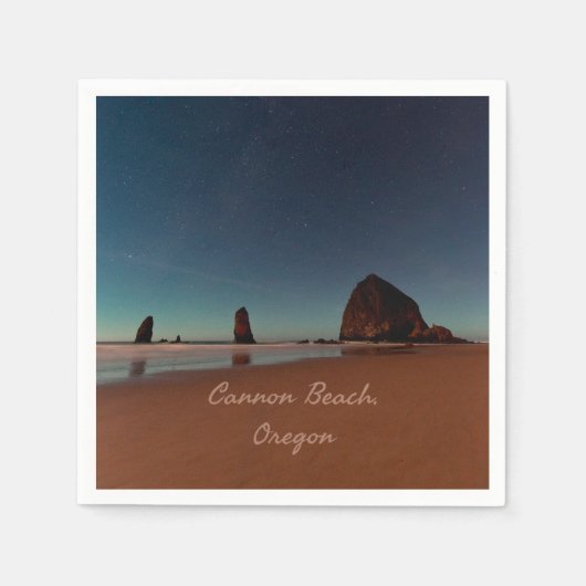 Cannon Beach Oregon Haystack Servet (Voorkant)