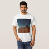 Cannon Beach Oregon Haystack T-shirt (Voorkant volledig)