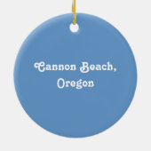 Cannon Beach, Oregon Keramisch Ornament (Achterkant)