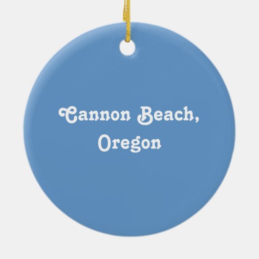 Cannon Beach, Oregon Keramisch Ornament (Achterkant)
