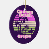 Cannon Beach Oregon Keramisch Ornament (Rechts)
