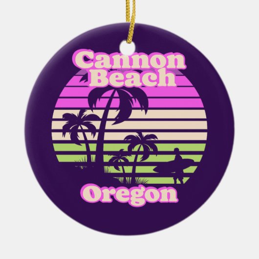 Cannon Beach Oregon Keramisch Ornament (Voorkant)
