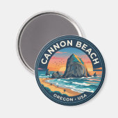 Cannon Beach Oregon Magneet (Voorkant / Achterkant)