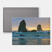 Cannon Beach, Oregon magneet (Voorkant / Achterkant)