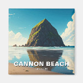 Cannon Beach Oregon Magneet (Voorkant)