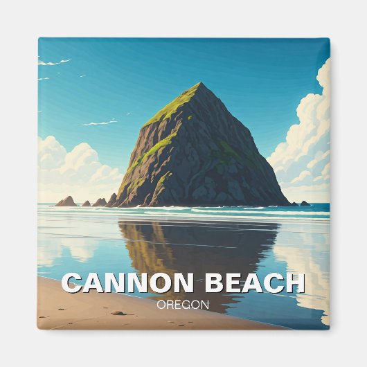 Cannon Beach Oregon Magneet (Voorkant)